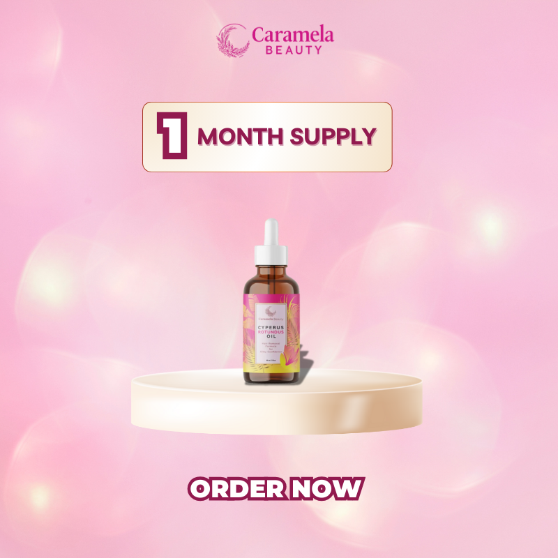 Caramela Beauty™ Cyperus Rotundus Oil for Natural Permanent Hair Reduction
